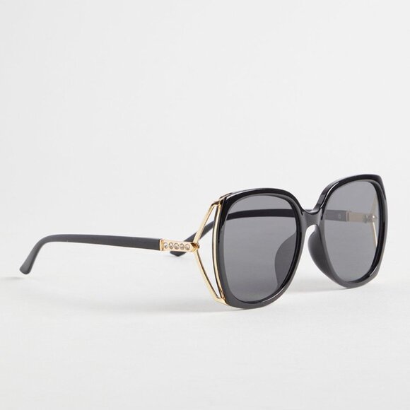 TORRID Side Vent Rhinestone Square Smoke Lens NEW - Picture 2 of 3